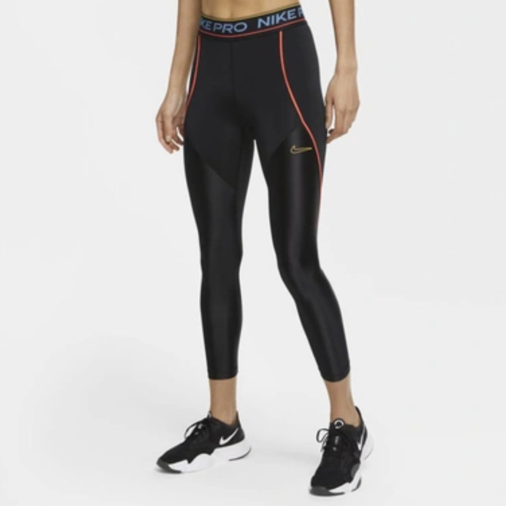 Nike Pro Women's 7/8 Disco Tights Small